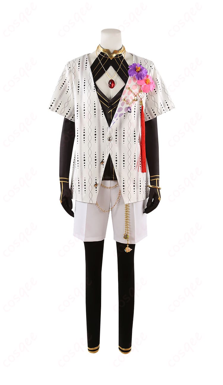 Fate/Grand Order カルナ 夏コーデ コスプレ衣装の正面デザイン、忠実に再現されたディテール