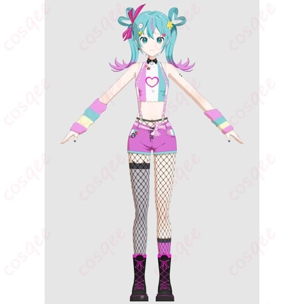 初音ミク「あいたい星人」コスプレ衣装 ポップで華やかに映えるサイズカスタム対応