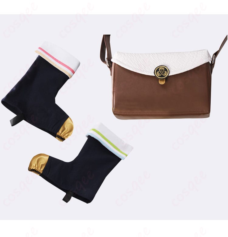 包丁藤四郎 コスプレ衣装 肩バッグと靴の装飾細部、コスプレアクセサリー