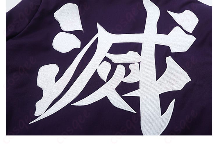 「鬼滅の刃 栗花落カナヲ コスプレ衣装」服装の背面デザイン。細部にわたる精密な作り。