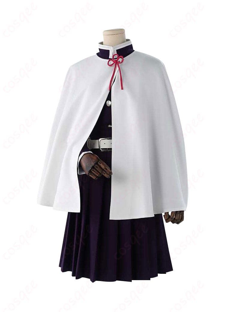 「鬼滅の刃 栗花落カナヲ コスプレ衣装」商品正面の写真。細部まで再現された隊服の美しさをお楽しみください。