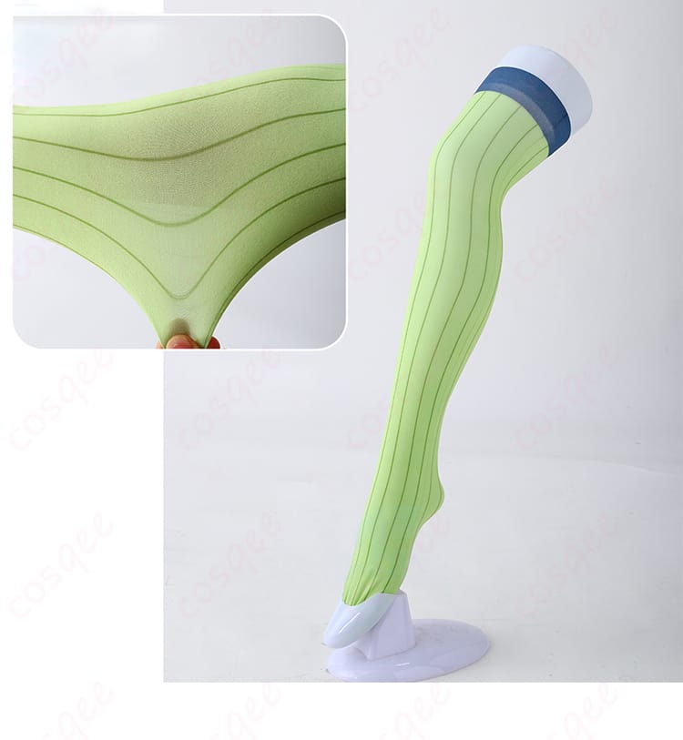 鬼滅の刃 甘露寺蜜璃 コスプレ衣装 ストッキングの装飾ディテール