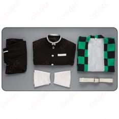 鬼滅の刃 竈門炭治郎の隊服コスプレ 衣装一式｜和柄羽織と刺繍ディテールで存在感 - 7枚目の画像（サムネイル）