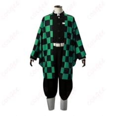 鬼滅の刃 竈門炭治郎の隊服コスプレ 衣装一式｜和柄羽織と刺繍ディテールで存在感 - 2枚目の画像（サムネイル）