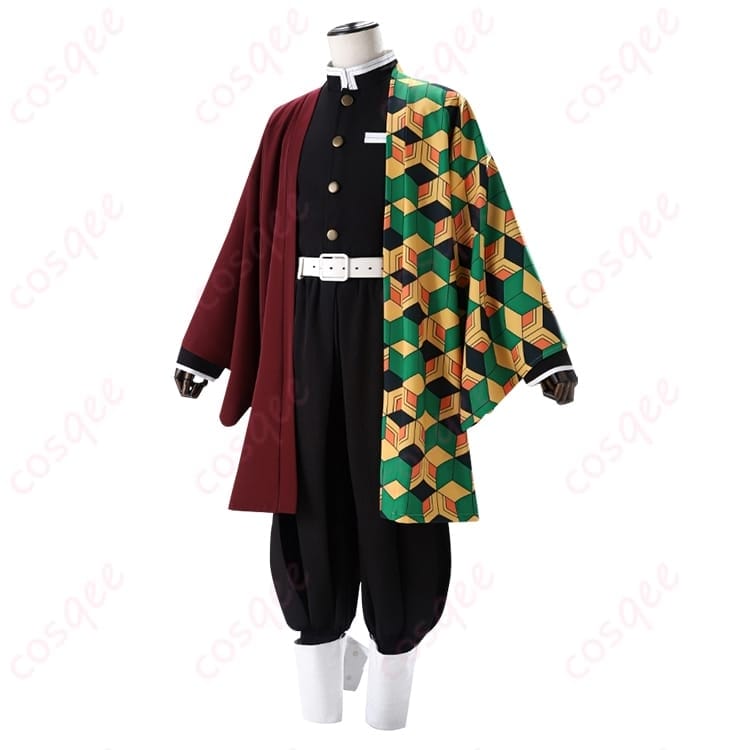 鬼滅の刃 冨岡義勇の隊服コスプレ 羽織付きで静かな強さを纏える一着 - 2枚目の画像