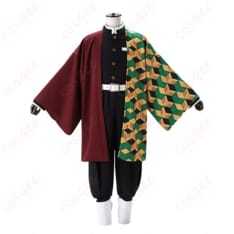 鬼滅の刃 冨岡義勇の隊服コスプレ 羽織付きで静かな強さを纏える一着 - 1枚目の画像（サムネイル）