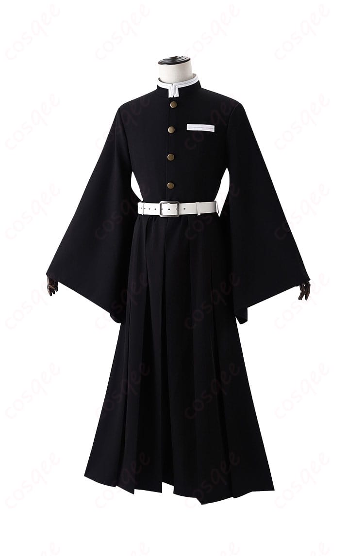 鬼滅の刃 時透無一郎 コスプレ衣装 正面画像。刺繍入り隊服の詳細がよく分かる。