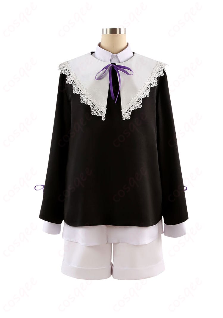 商品正面の全体像。朔間凛月の私服(幼少期)コスプレ衣装の詳細がよく分かる写真。