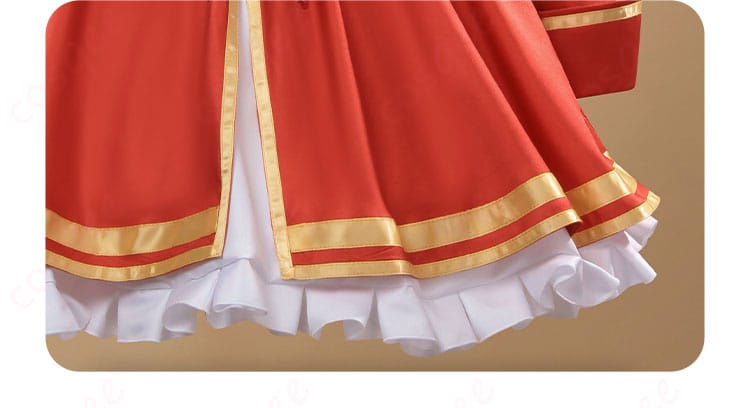 スカートの裾装飾細部、ジル・サーヴェル衣装のスカート部分に施された美しいディテール。