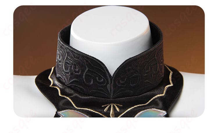 漁師(グレイス)コスプレ衣装の襟部分の刺繍とデザイン。