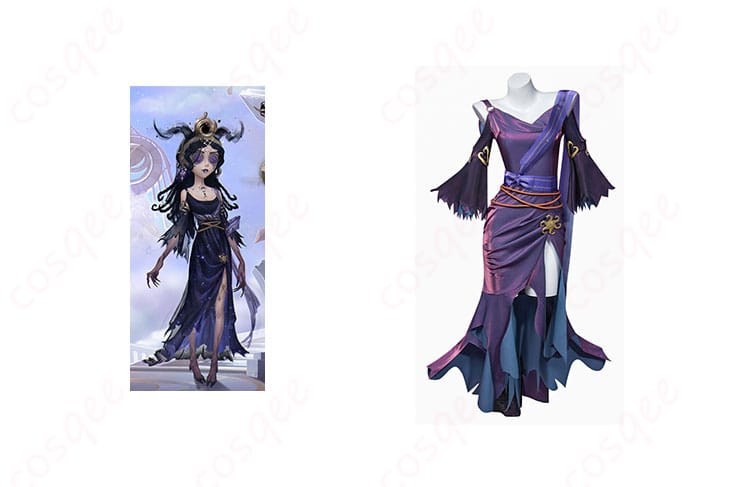 商品正面とキャラクターとのコラボレーションイメージ、IdentityV 祭司 コスプレ衣装
