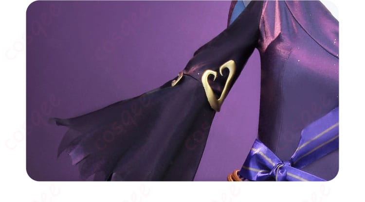 衣袖の装飾の詳細、祭司コスプレ衣装の精緻な袖飾り