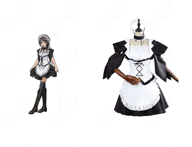 鮎沢美咲のコスプレ衣装を組み合わせた写真 - メイド服コスプレ衣装