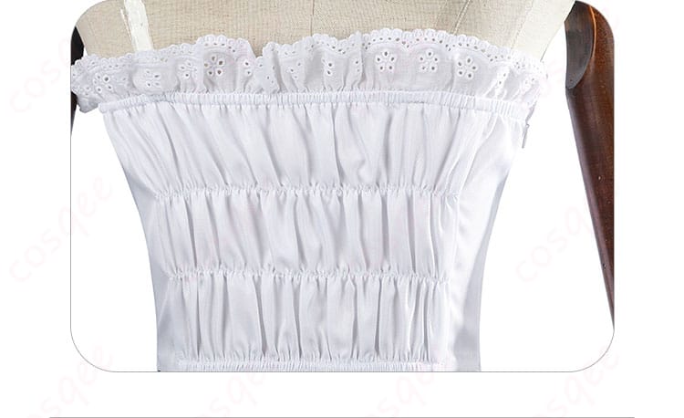 メイド服の背面装飾ディテール