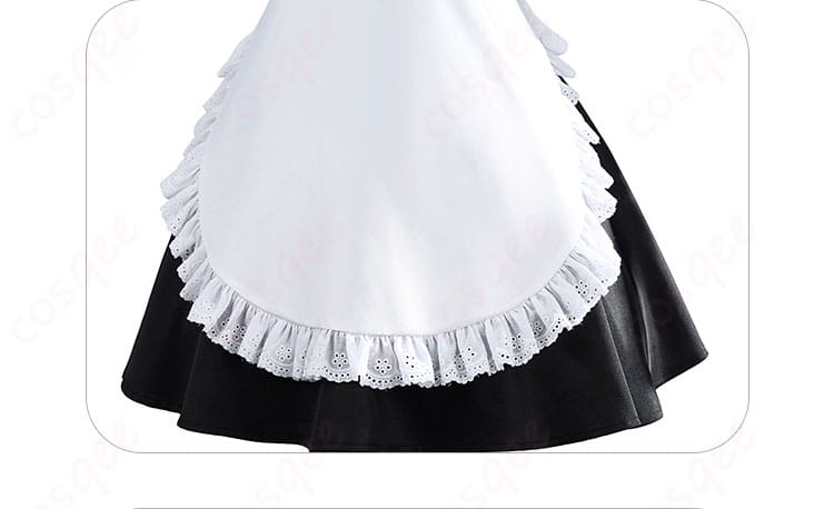 メイド服のスカート装飾ディテール