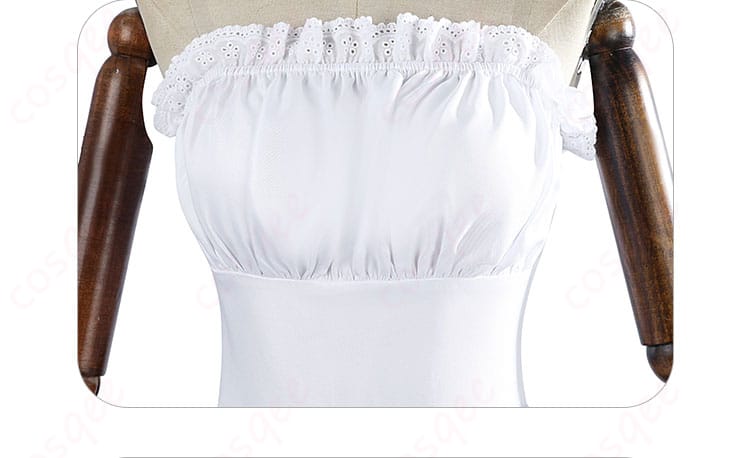 鮎沢美咲メイド服の胸元デザイン