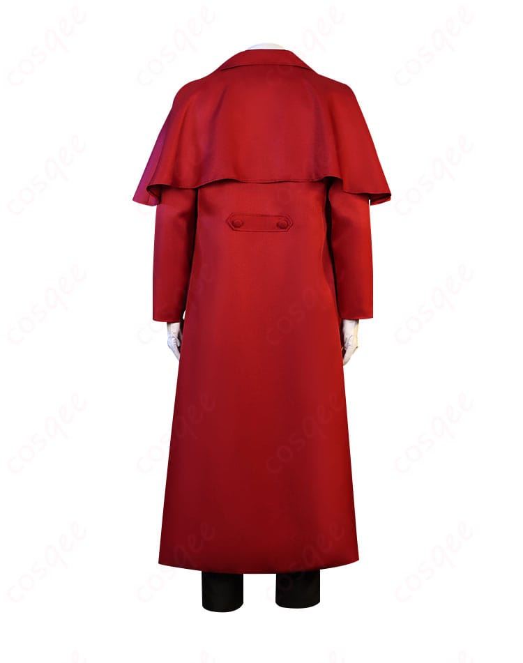 商品背面のコスプレ衣装の詳細画像。ヘルシングアーカードの衣装の背面デザインがよくわかります。