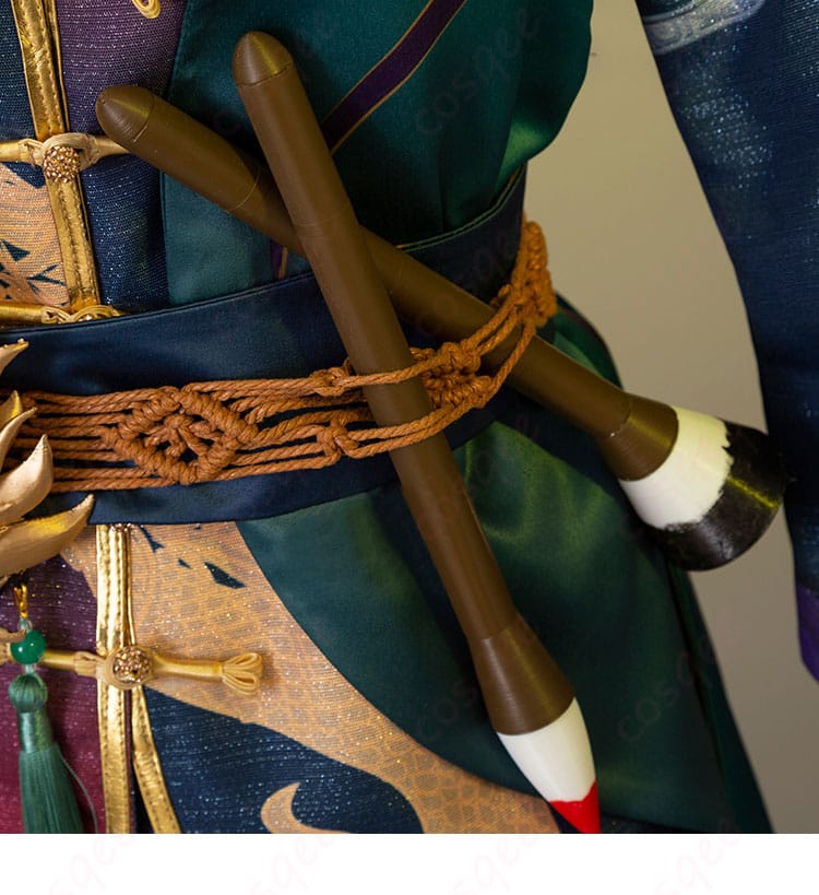 毛筆装飾ディテール - 曲芸師の筆を模した装飾ディテール