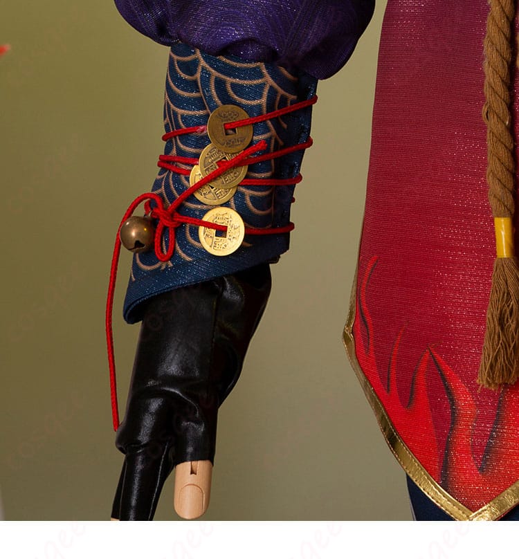 手袋と袖口の銭装飾ディテール - 手袋と袖口の銭装飾、キャラクターの特徴を再現