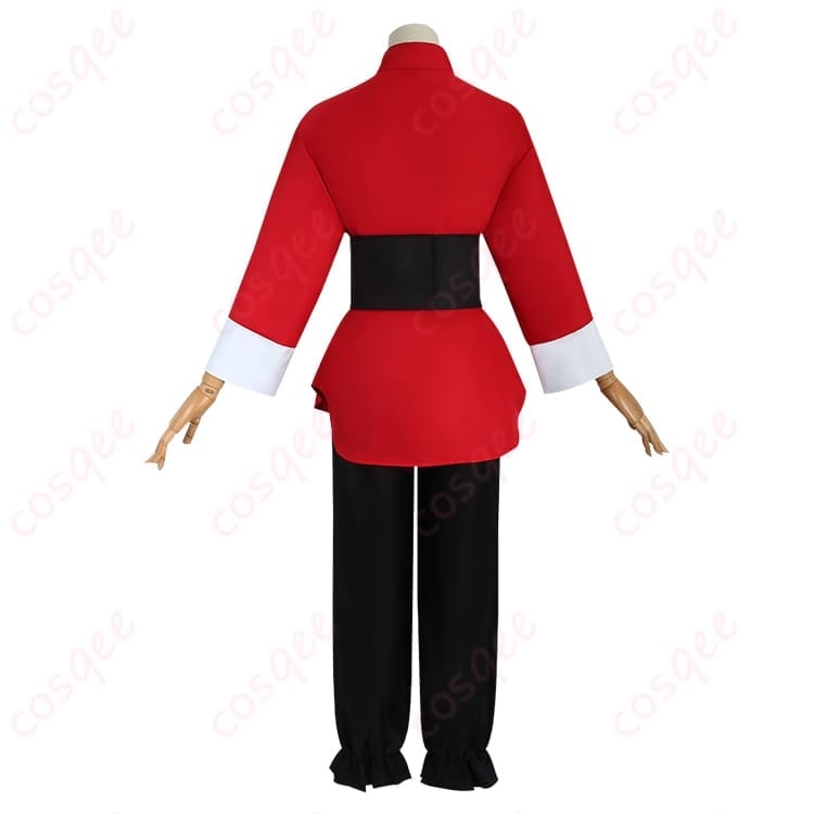 らんま1/2 早乙女乱馬の赤チャイナ風コスプレ衣装 動きやすく写真に強い仕立て - 3枚目の画像