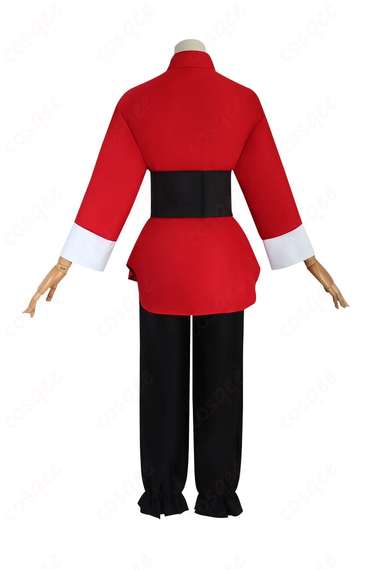 らんま1/2 早乙女乱馬 チャイナ服 コスプレ衣装の背面画像。背中のディテールとデザインにこだわり。
