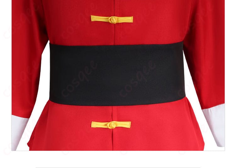 らんま1/2 早乙女乱馬 チャイナ服 コスプレ衣装の腰封装飾の詳細。美しいデザインでキャラクター再現。