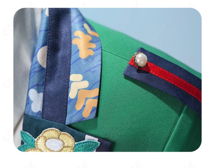 Edenコスプレ衣装の衣肩装飾詳細、乱凪砂・巴日和・漣ジュン衣装