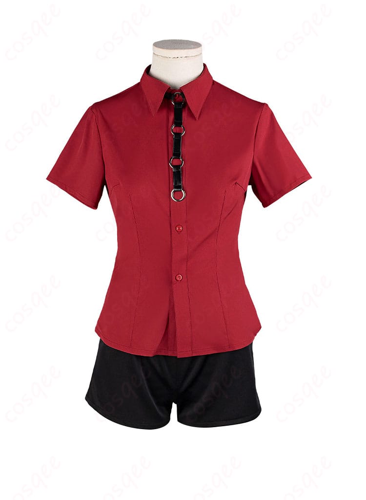 ウマ娘 ドリームジャーニー コスプレ衣装 内搭短袖の正面ディテール。シンプルでありながら華やかなデザイン。