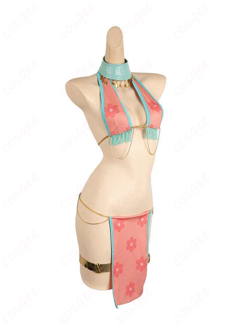 ルーシィ・ハートフィリア コスプレ衣装 踊り子 衣装の左側面