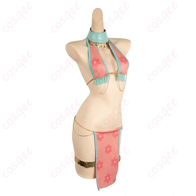 FAIRY TAIL ルーシィ 踊り子コスプレ｜華やかで軽やか、写真映え抜群のセット - 2枚目の画像