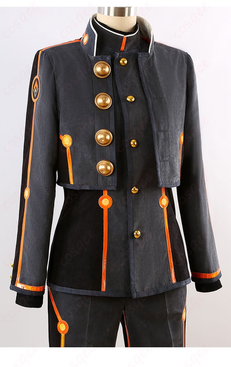 Fate/Grand Order 岸波白野(ザビ男) コスプレ衣装の装飾ディテール。細部の刺繍やデザインが見やすい画像です。