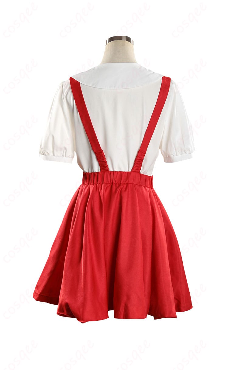 ちびまる子ちゃん さくらももこ コスプレ衣装の背面画像。細部までこだわったデザインが際立ちます。コスプレイベントに最適です。