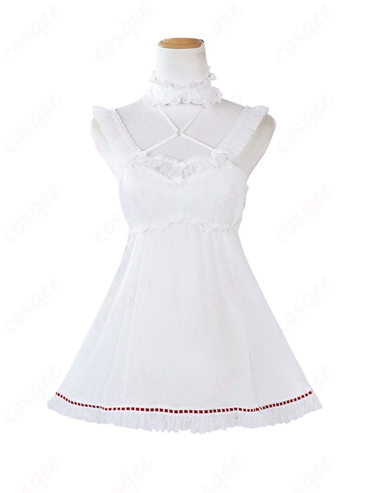 服装背面の細部画像。コスプレ衣装の背面デザイン詳細。