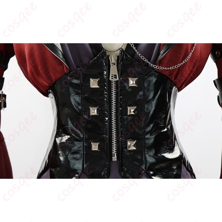 原神 アルレッキーノ 紅夜 コスプレ衣装 ダークエレガントな雰囲気で写真映えも抜群 - 5枚目の画像