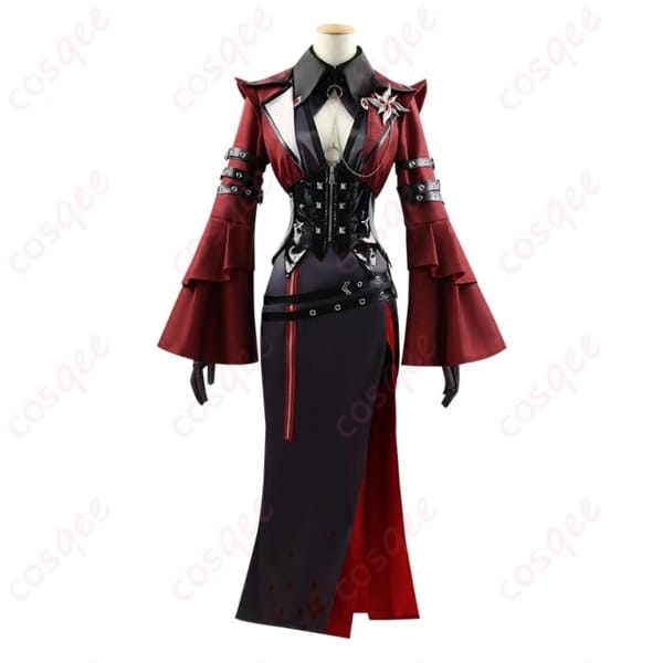 原神 アルレッキーノ 紅夜 コスプレ衣装 ダークエレガントな雰囲気で写真映えも抜群