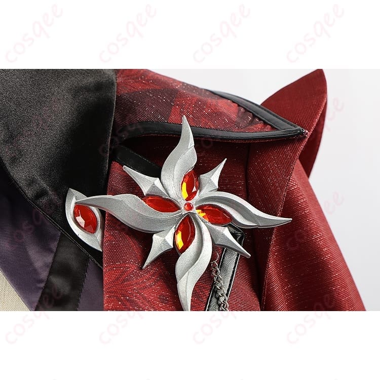 原神 アルレッキーノ 紅夜 コスプレ衣装 ダークエレガントな雰囲気で写真映えも抜群 - 4枚目の画像