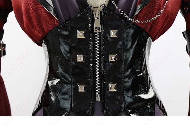 ウエストベルトの前面装飾の詳細 - アルレッキーノ コスプレ衣装のウエストベルト前面装飾