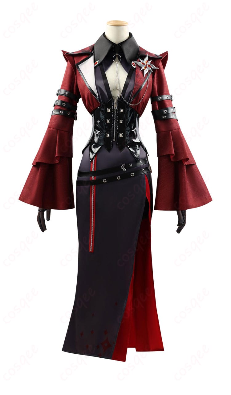 商品正面図 - 原神 アルレッキーノ コスプレ衣装の正面