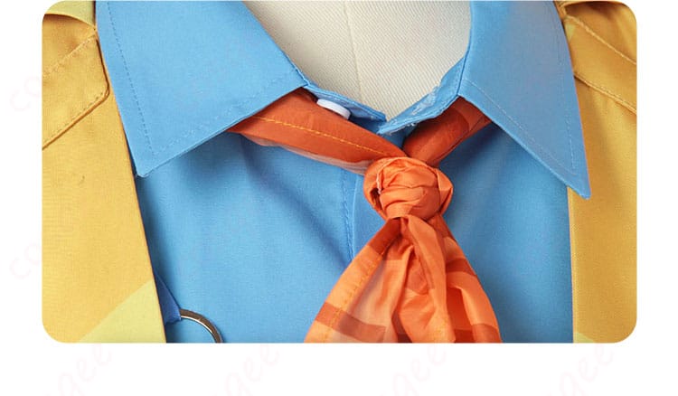 『第五人格』火災調査員(フロリアン・ブランド) コスプレ衣装 服の領口とスカーフの装飾詳細