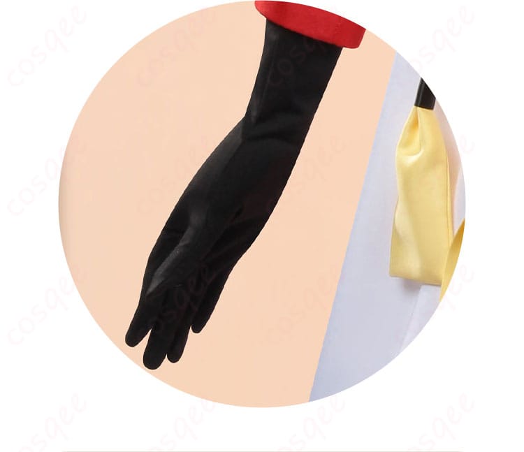 劇場版銀魂 完結編 神楽(5年後)コスプレ衣装の手袋装飾細部。キャラクターにぴったりのディテール。