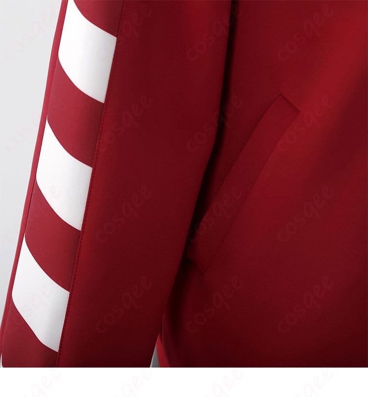 秀尽学園高校 ジャージ コスプレ衣装 衣袖の装飾詳細