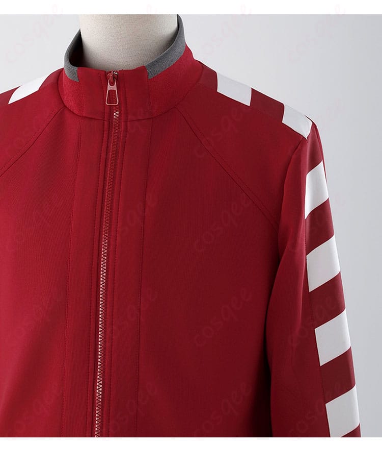 秀尽学園高校 ジャージ コスプレ衣装 肩袖デザイン詳細