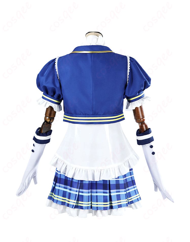 スクフェス2 コスプレ衣装の背面図。背中のデザインや装飾が分かる画像