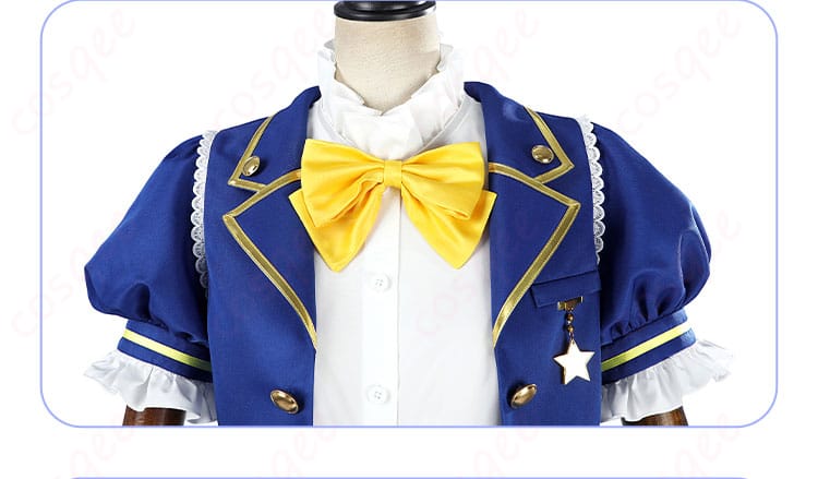 スクフェス2 コスプレ衣装の領口と蝶ネクタイ部分の詳細ディテール