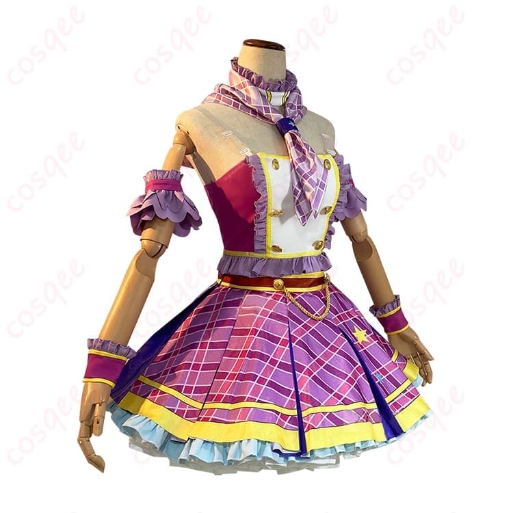 アイカツ！ 紫吹蘭のステージ衣装コスプレ クールに決まる華やかセット - 2枚目の画像
