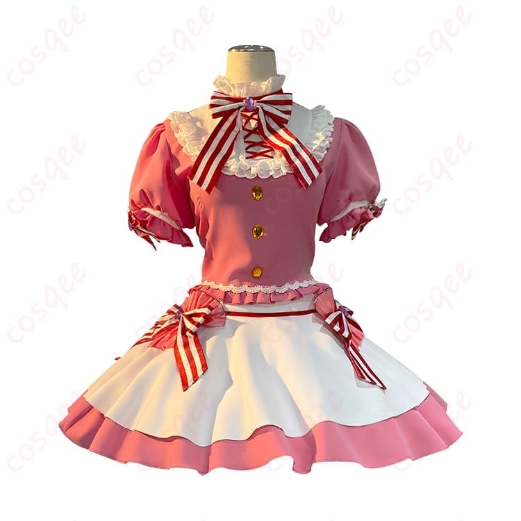 アイカツ！星宮いちご スイートレストラン風コスプレ衣装 甘かわ配色で写真もイベントも主役級 - 1枚目の画像