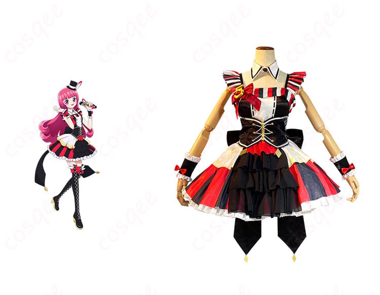 プリパラ 北条そふぃ 5周年コスプレ衣装とキャラクターのコラボ写真。高忠実度の衣装で、キャラクターの魅力を再現。