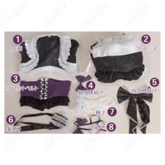 DEATH NOTE 弥海砂のゴシック可愛いコスプレ衣装 小物まで揃って写真映え抜群 - 4枚目の画像（サムネイル）