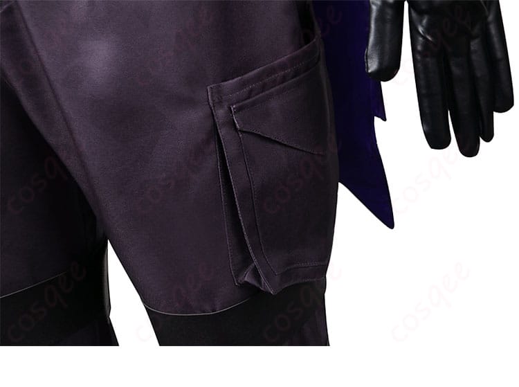 パンツのポケット装飾ディテール。リアルなデザインで、使用感のあるアイテム。