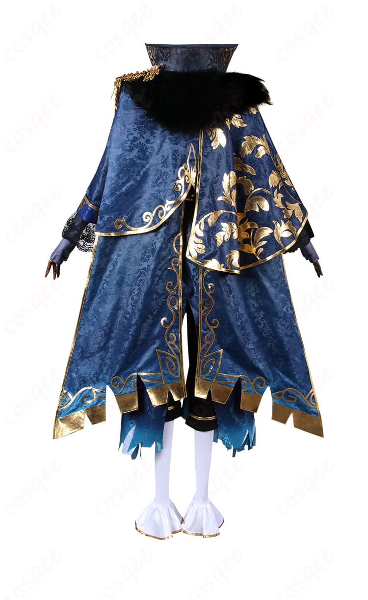 隠者(アルヴァ・ロレンツ)コスプレ衣装 背面図、背面の装飾ディテール